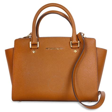 sac selma michael kors camel|michael kors saffiano satchel.